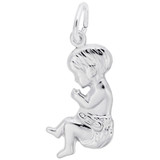 Image of Newborn Baby Charm (Choose Metal) by Rembrandt