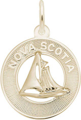 Image of Nova Scotia Sailboat Ring Charm (Choose Metal) by Rembrandt