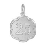 Image of Number 25 Charm (Choose Metal) by Rembrandt