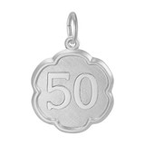 Image of Number 50 Charm (Choose Metal) by Rembrandt