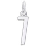 Image of Number 7 Charm (Choose Metal) by Rembrandt