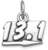 Image of Oxidized 13.1 Charm 925 Sterling Silver