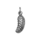Image of Oxidized Pickle Charm 925 Sterling Silver