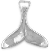 Image of Oxidized Whale Tail Charm 925 Sterling Silver