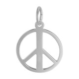 Image of Peace Symbol Charm (Choose Metal) by Rembrandt