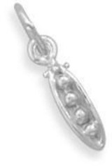 Image of Peas in a Pod Charm 925 Sterling Silver