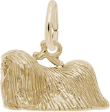 Image of Pekingese Dog Charm (Choose Metal) by Rembrandt