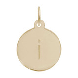 Image of Petite Initial Disc - Lower Case Block I Charm (Choose Metal) by Rembrandt