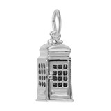 Image of Phone Booth Charm (Choose Metal) by Rembrandt