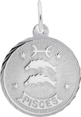 Image of Pisces Constellation Charm (Choose Metal) by Rembrandt