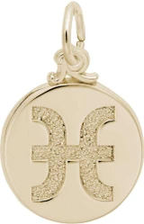 Image of Pisces Symbol Of The Sky Charm (Choose Metal) by Rembrandt
