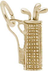 Image of Plaid Golf Bag Charm (Choose Metal) by Rembrandt