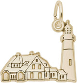Image of Portland Head, ME Lighthouse Charm (Choose Metal) by Rembrandt