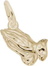 Image of Praying Hands Charm (Choose Metal) by Rembrandt