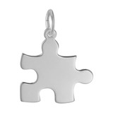 Image of Puzzle Piece Charm (Choose Metal) by Rembrandt