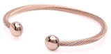 Image of Q Ray - Deluxe Series - Rose-Gold-Plated Deluxe Cuff Bracelet (Q581)