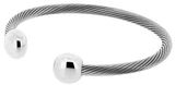 Image of Q Ray - Deluxe Series - Silver Plated Deluxe Cuff Bracelet (Q391)