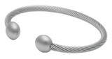 Image of Q Ray - Deluxe Series - Silver Plated Deluxe Cuff Bracelet (Q391)
