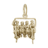 Image of Quadchair Ski Lift Charm (Choose Metal) by Rembrandt