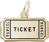 Image of Raffle Ticket Charm (Choose Metal) by Rembrandt