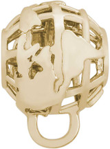 Image of Rembrandt Globe CharmDrop (Choose Metal)
