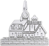 Image of Rockland, ME Lighthouse Charm (Choose Metal) by Rembrandt