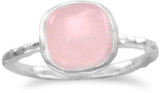 Image of Rose Quartz Stackable Ring 925 Sterling Silver