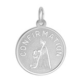 Image of Round Confirmation Charm (Choose Metal) by Rembrandt