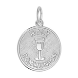 Image of Round Holy Communion Charm (Choose Metal) by Rembrandt