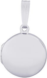 Image of Round Locket Charm (Choose Metal) by Rembrandt
