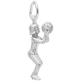 Image of Shootin Hoops Charm (Choose Metal) by Rembrandt