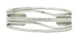 Image of Silver-tone Tide - Sergio Lub Handmade Cuff Non-Magnetic Medium (6-7in) (lub444)