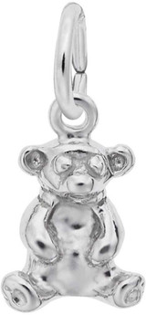Image of Sitting Bear Charm (Choose Metal) by Rembrandt