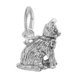 Image of Sitting Cat Charm (Choose Metal) by Rembrandt
