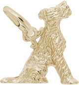 Image of Sitting Terrier Dog Charm (Choose Metal) by Rembrandt