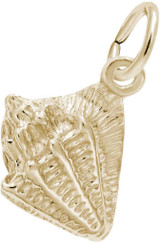 Image of Small Conch Shell Charm (Choose Metal) by Rembrandt