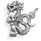 Image of Small Dragon Charm 925 Sterling Silver