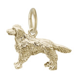 Image of Small Golden Retriever Dog Charm (Choose Metal) by Rembrandt