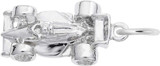 Image of Small Open Wheel Race Car Charm (Choose Metal) by Rembrandt