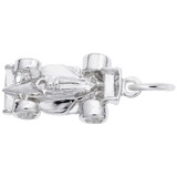 Image of Small Open Wheel Race Car Charm (Choose Metal) by Rembrandt