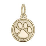 Image of Small Paw Print Charm (Choose Metal) by Rembrandt