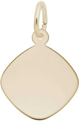Image of Small Rounded Diamond Charm (Choose Metal) by Rembrandt