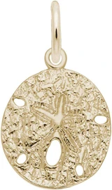Image of Small Sand Dollar Charm (Choose Metal) by Rembrandt