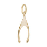 Image of Small Wishbone Charm (Choose Metal) by Rembrandt