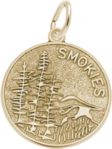 Image of Smokies Mountain Scene Charm (Choose Metal) by Rembrandt