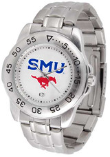 Image of Southern Methodist University Mustangs Sport Steel Mens Watch