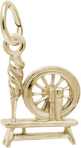 Image of Spinning Wheel Charm (Choose Metal) by Rembrandt