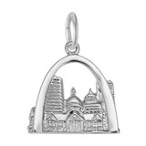Image of St. Louis Skyline Charm (Choose Metal) by Rembrandt