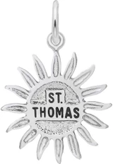 Image of St. Thomas Sun Large Charm (Choose Metal) by Rembrandt