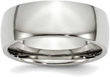 Image of Stainless Steel 8mm Polished Band Ring